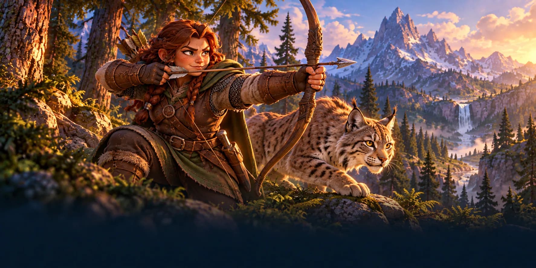 A hunter in action